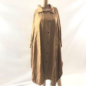Anthropologie Pilcro Khaki Oversize Poncho Utility Jacket in Tan Color One Size